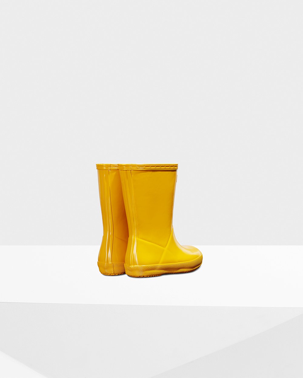 Botas De Agua Original First Classic Gloss Hunter Niños - Amarillos - 905143YWB